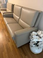 Leren zetel, Huis en Inrichting, Zetels | Complete zithoeken, Ophalen, Zo goed als nieuw