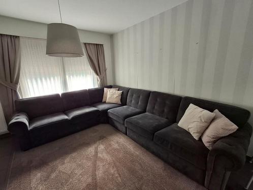 Ruime hoeksalon, Huis en Inrichting, Zetels | Zetels en Chaises Longues, Zo goed als nieuw, Vierpersoons of meer, 300 cm of meer