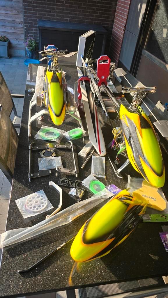 rc heli2x, Hobby en Vrije tijd, Modelbouw | Radiografisch | Helikopters en Quadcopters, Zo goed als nieuw, Ophalen of Verzenden