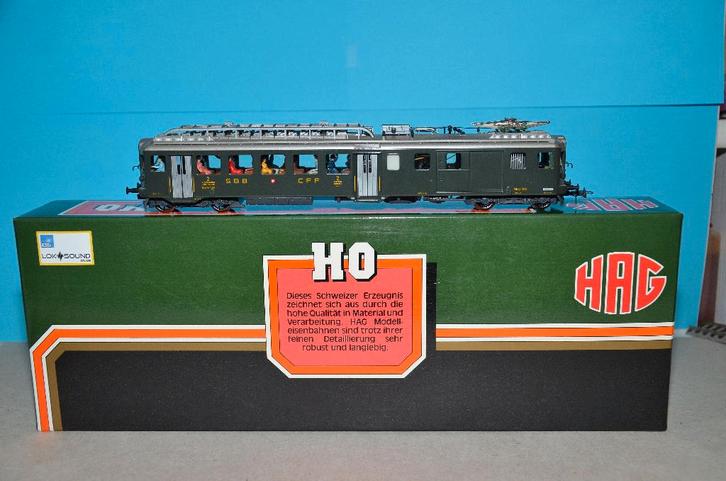 HAG AUTOMOTRICE BDe 4/4 SBB ESU SOUND TOP+BOX, Hobby & Loisirs créatifs, Trains miniatures | HO, Comme neuf, Locomotive, Autres marques
