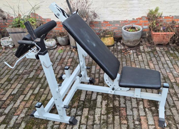 Fitnessbank voor thuis, Sports & Fitness, Équipement de fitness, Utilisé, Banc d'exercice, Bras, Jambes, Pectoraux, Dos, Enlèvement
