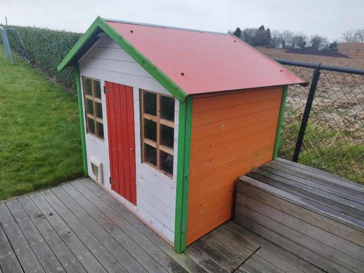 houten speelhuisje, klaar voor nieuwe avonturen, Kinderen en Baby's, Speelgoed | Buiten | Speelhuisjes, Gebruikt, Hout, Ophalen