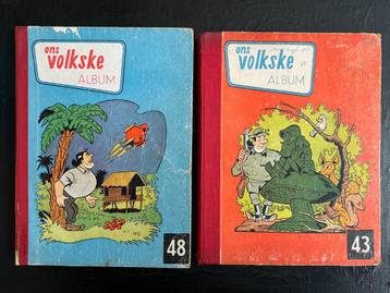 ONS VOLKSKE - 2 Verzamelalbums 48 en 43 (Jaar :1964 - 1963) beschikbaar voor biedingen