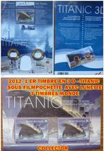 2012- 1E POSTZEGEL IN 3D --TITANIC- ONDER FILM MET BEZEL, Postzegels en Munten, Postzegels | Europa | België, Verzenden