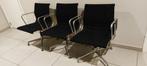 Vitra eames vergaderstoelen (3), Huis en Inrichting, Stoelen, Ophalen, Gebruikt, Drie, Zwart