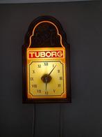 Vintage Tuborg wandklok, Antiek en Kunst, Curiosa en Brocante, Ophalen