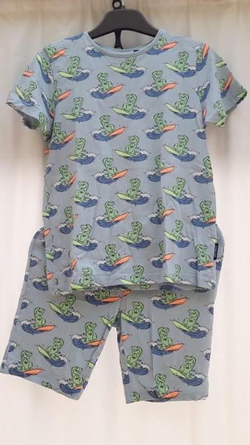 Someone shortama pyjama licht blauw maat 134, Kinderen en Baby's, Kinderkleding | Maat 134, Nacht- of Onderkleding, Gebruikt, Ophalen of Verzenden