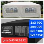 PARTYTENT VANAF 70€ INCL ZIJWANDEN, Tuin en Terras, Ophalen, Nieuw, Partytent