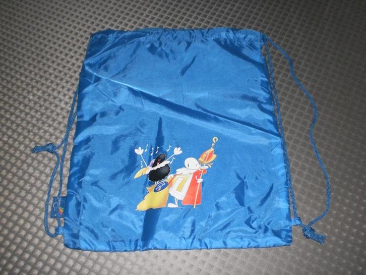 Nylon zakje met Sinterklaas en zwarte Piet, Diversen, Sinterklaas, Zo goed als nieuw, Ophalen of Verzenden