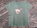 Mt 92 Kakigroene T-shirt stuk pizza, Kinderen en Baby's, Kinderkleding | Maat 92, Jongen, Ophalen of Verzenden, Besties, Zo goed als nieuw