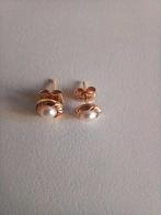 boucles puces or 18 perle de culture, Ophalen, Zo goed als nieuw, Goud, Goud