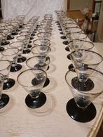 Prachtig 60 Delig Art Deco Glasservies met Zilveren Randje, Antiek en Kunst, Antiek | Glaswerk en Kristal, Ophalen