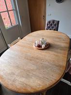 Eetkamertafel in eik, Ophalen, Gebruikt, 100 tot 150 cm, Eikenhout