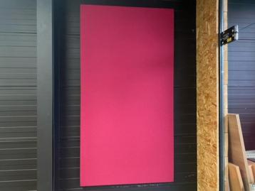 Akoestische magnetisch wandpaneel (roze) beschikbaar voor biedingen