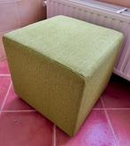 Pouf carré vert, Minder dan 50 cm, Gebruikt, Stof, Minder dan 50 cm