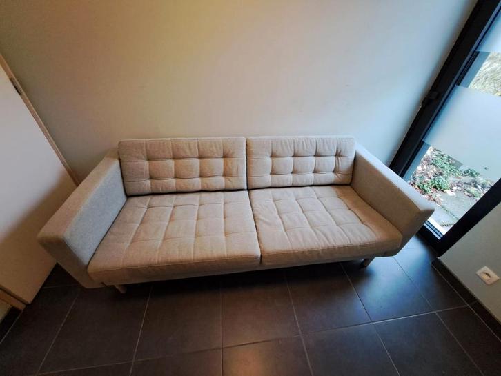 Lichtgroene zetel Ikea, Huis en Inrichting, Zetels | Zetels en Chaises Longues, Gebruikt, Driepersoons, 200 tot 250 cm, 75 tot 100 cm