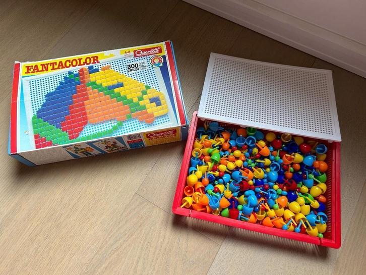 Insteekmozaïek Fantacolor Quercetti - 2 sets, Kinderen en Baby's, Speelgoed | Educatief en Creatief, Gebruikt, Puzzelen, Ontdekken