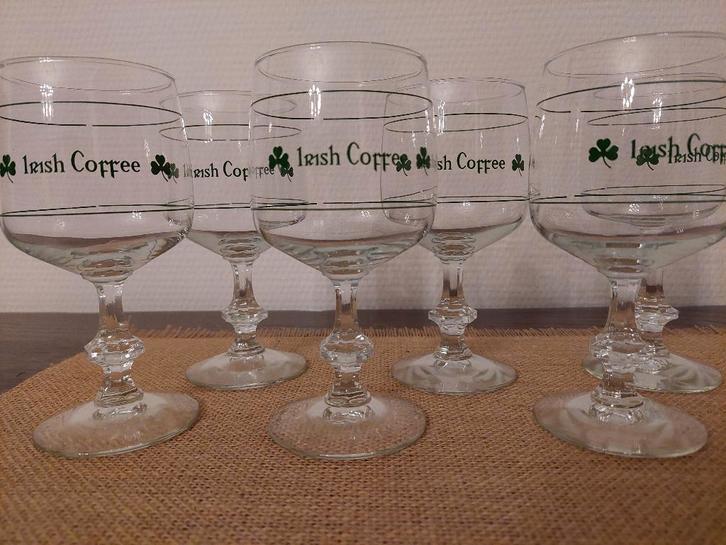 Originele Irish Coffee glazen  - 6 stuks, Verzamelen, Glas en Drinkglazen, Nieuw, Overige typen, Ophalen of Verzenden