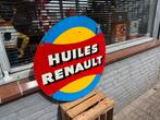Huiles Renault groot oud reclamebord, Ophalen of Verzenden, Gebruikt, Reclamebord