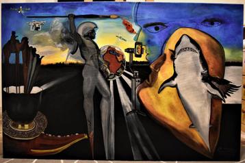 Abstract surrealism painting Art and technology, Enlèvement
