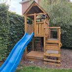 Stevig en mooi speelhuis met glijbaan en zandbak, Kinderen en Baby's, Speelgoed | Buiten | Speeltoestellen, Ophalen, Gebruikt