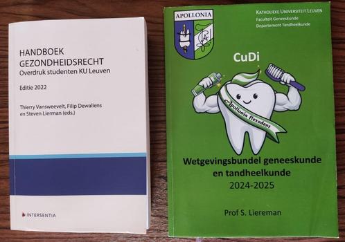 Handboek Gezondheidsrecht + Wetgevingsbundel geneeskunde en, Boeken, Studieboeken en Cursussen, Zo goed als nieuw, Hoger Onderwijs