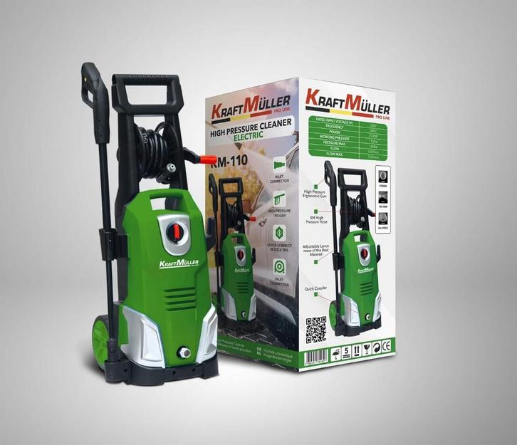 Nettoyeur haute pression KRAFTMULLER, Tuin en Terras, Hogedrukreinigers, Nieuw, Ophalen