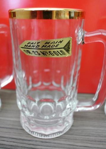 Retro en vintage  glazen 6 stuks. beschikbaar voor biedingen