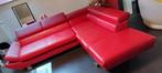 Canapé d'angle Rouge, 100 à 125 cm, Banc d'angle, Quatre personnes ou plus, Synthétique