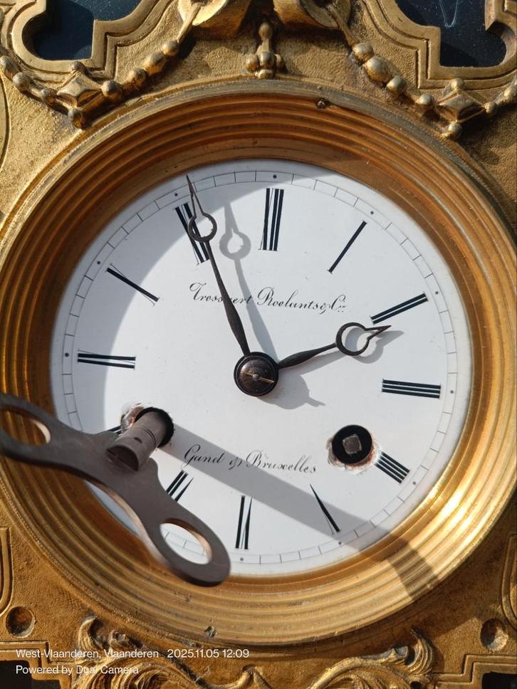 antieke klok schouw, Antiek en Kunst, Antiek | Klokken, Ophalen of Verzenden