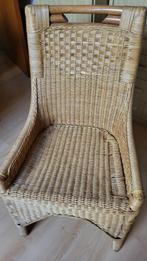 Rieten stoel, Huis en Inrichting, Stoelen, Ophalen, Gebruikt, Bruin, Riet of Rotan