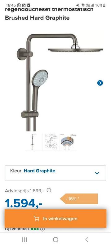 Grohe euphpria regendouche