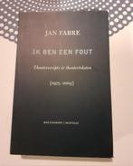 Boek Jan Fabre, Boeken, Ophalen of Verzenden, Gelezen, Toneel