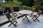 Teak tuinmeubelset, Ophalen, Gebruikt, Hout, Tuinset