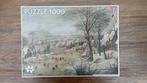 puzzle Pieter Bruegel 1000 pièces - paysage d'hiver, Comme neuf, 500 à 1500 pièces, Puzzle, Enlèvement ou Envoi