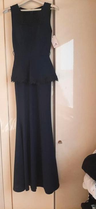 prachtig blauw lang kleed/galajurk/feestkleed beschikbaar voor biedingen