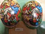 vintage papier marché paaseieren 11/12cm nog 1stuks hiervan, Ophalen of Verzenden