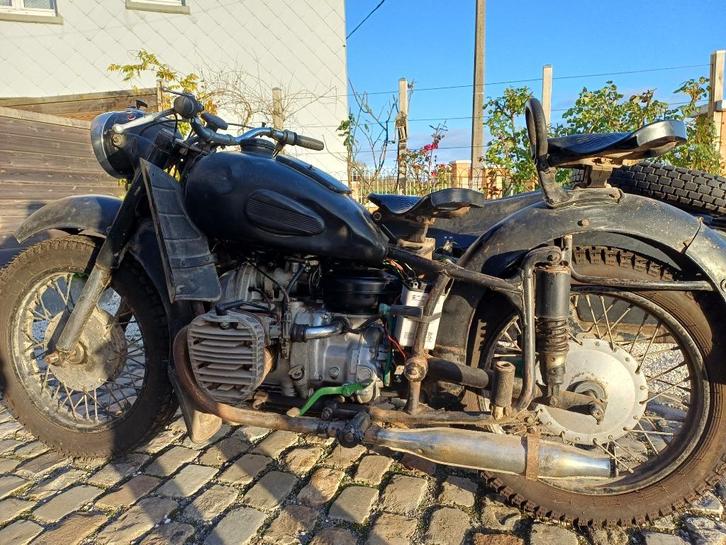 SIDE CAR DNEPR K750 1961, Motoren, Motoren | Oldtimers, Overig, 12 t/m 35 kW, 2 cilinders, Ophalen