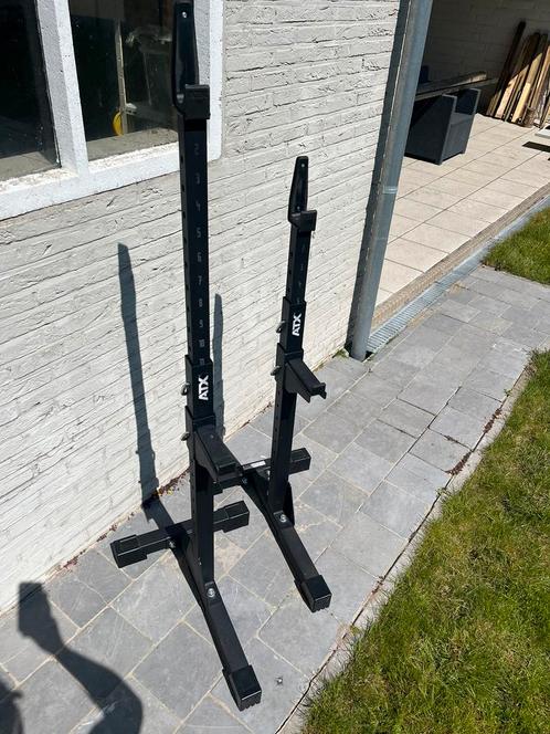 ATX SQUAT STANDS SQS-⁠510, Sport en Fitness, Fitnessapparatuur, Zo goed als nieuw, Krachtstation, Armen, Benen, Borst, Rug, Overige materialen