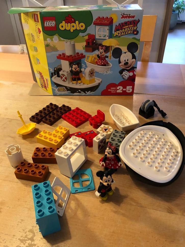 Lego Duplo „Mickey's boot”, Kinderen en Baby's, Speelgoed | Duplo en Lego, Gebruikt, Duplo, Complete set, Ophalen of Verzenden