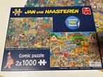 Puzzel Jan van Haasteren 2 x 1000 stukjes, Ophalen of Verzenden, 500 t/m 1500 stukjes, Zo goed als nieuw, Legpuzzel