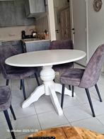 ronde tafel, Ophalen, Gebruikt, 100 tot 150 cm, Eikenhout