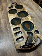 Table apéritive unique en chêne/résine Epoxy (Fait main), Enlèvement ou Envoi