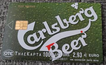 Carlsberg Beer: oude telefoonkaart 