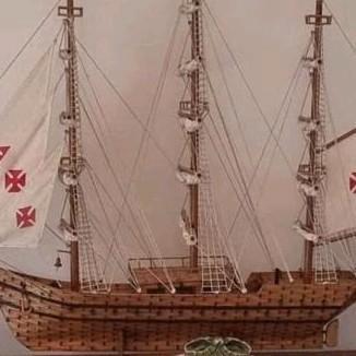 Handgemaakt Houten Scheepsmodel - Uniek Stuk, Antiek en Kunst, Kunst | Schilderijen | Klassiek, Ophalen