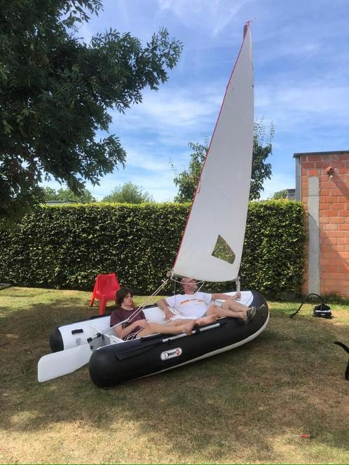 DINGHYGO ORCA 325 rubberboot met zeilkit !, Watersport en Boten, Rubberboten, Gebruikt, Overige merken, Airdeck, Minder dan 70 pk
