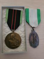 Medaille van eer met 2 medailles - BELGIË - RESISTENE-medail, Verzamelen, Ophalen of Verzenden, Landmacht, Lintje, Medaille of Wings