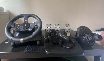 Logitech g920 + Shifter, Enlèvement, Comme neuf, Contrôleur, Xbox One