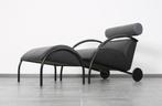 Leren Zyklus fauteuil + hocker Van Peter Maly / Cor, Huis en Inrichting, Zetels | Zetels en Chaises Longues, Design, 80's, Gebruikt