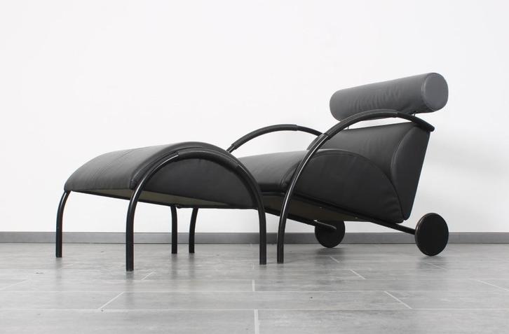 Leren Zyklus fauteuil + hocker Van Peter Maly / Cor, Huis en Inrichting, Zetels | Zetels en Chaises Longues, Gebruikt, Eenpersoons